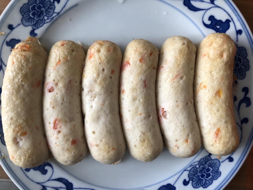 菠菜胡萝卜鸡肉烤肠