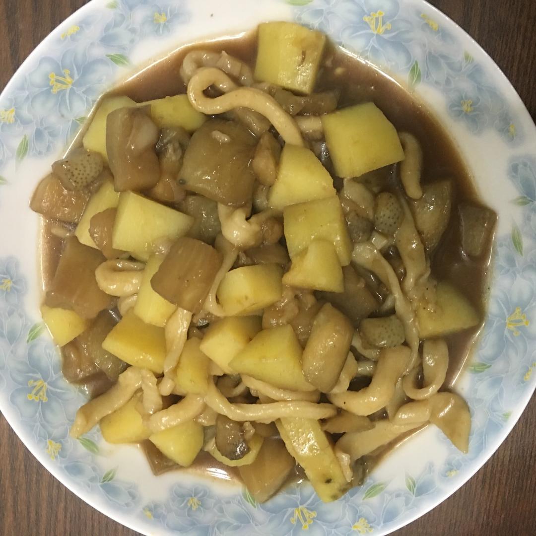 土豆豆角焖面