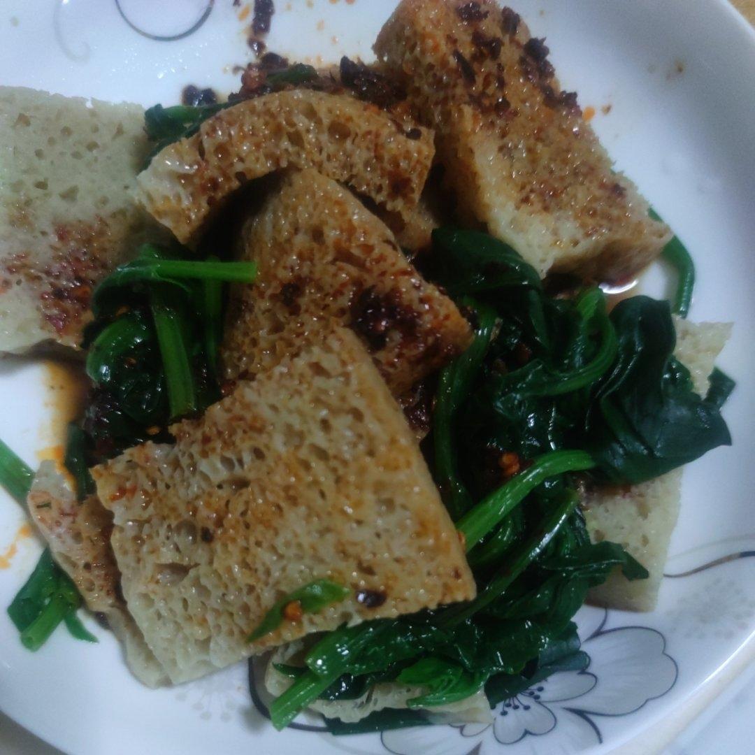 菠菜面筋