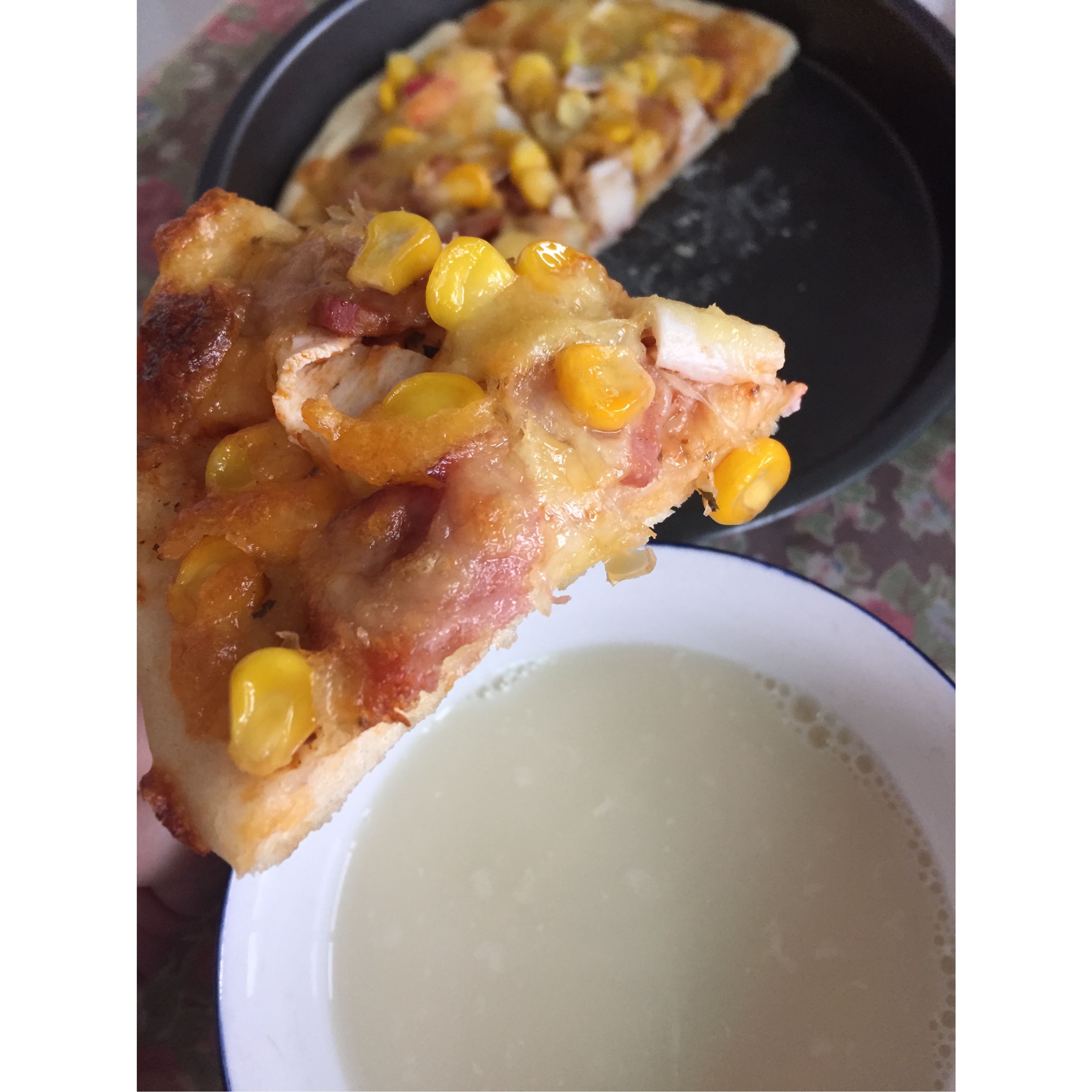 鲜虾培根薄披萨—海氏烤箱定制