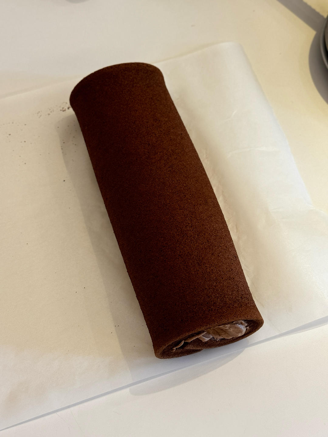 超浓郁卷不裂的巧克力蛋糕卷
