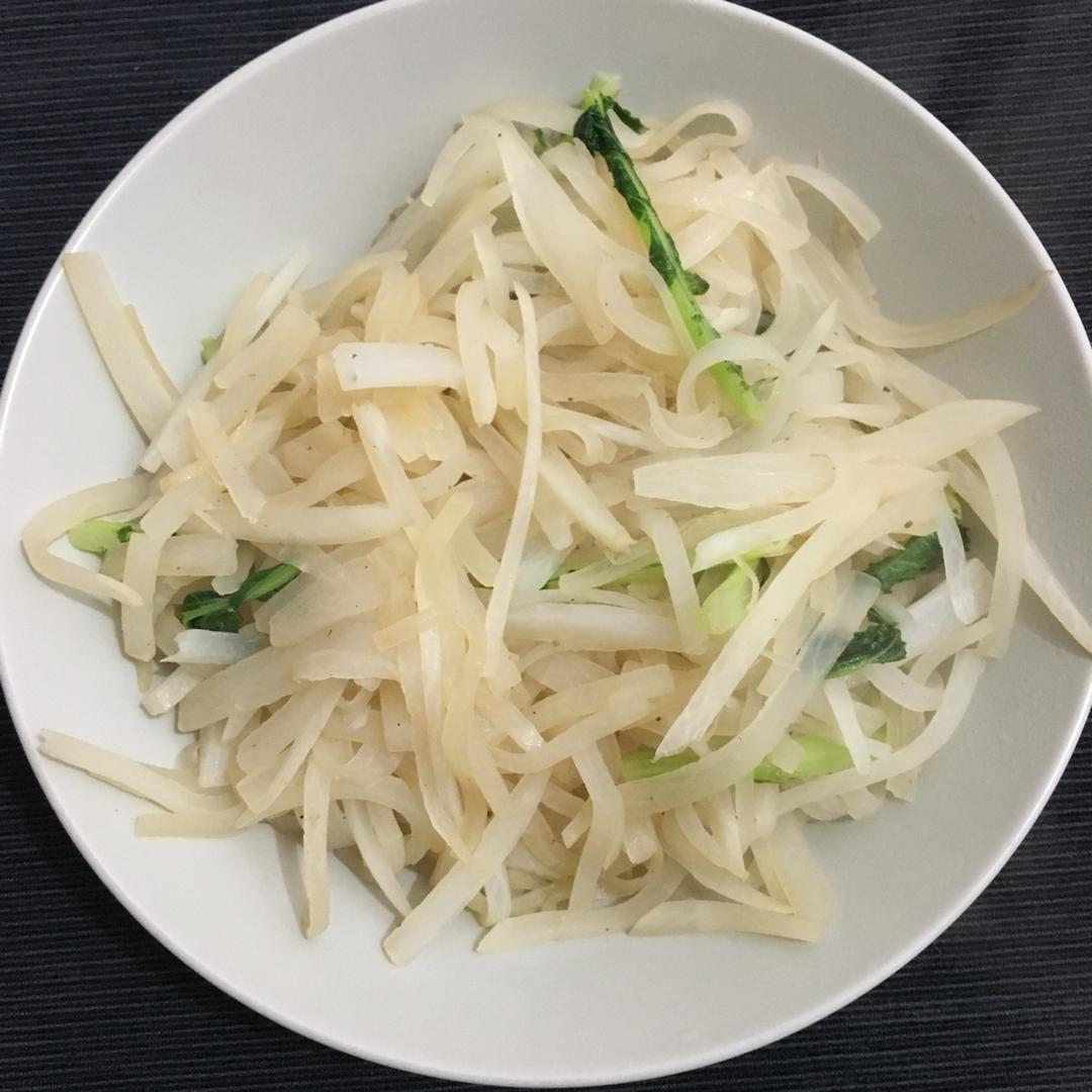 akziyang做的清炒白萝卜丝
