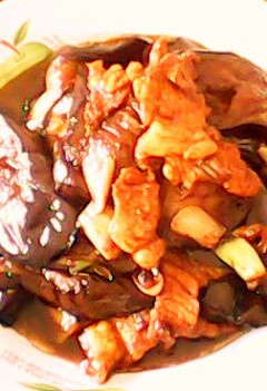 家常茄子烧肉