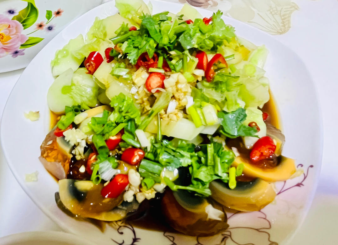 一看就会的‼️凉拌松花蛋黄瓜㊙️好简单