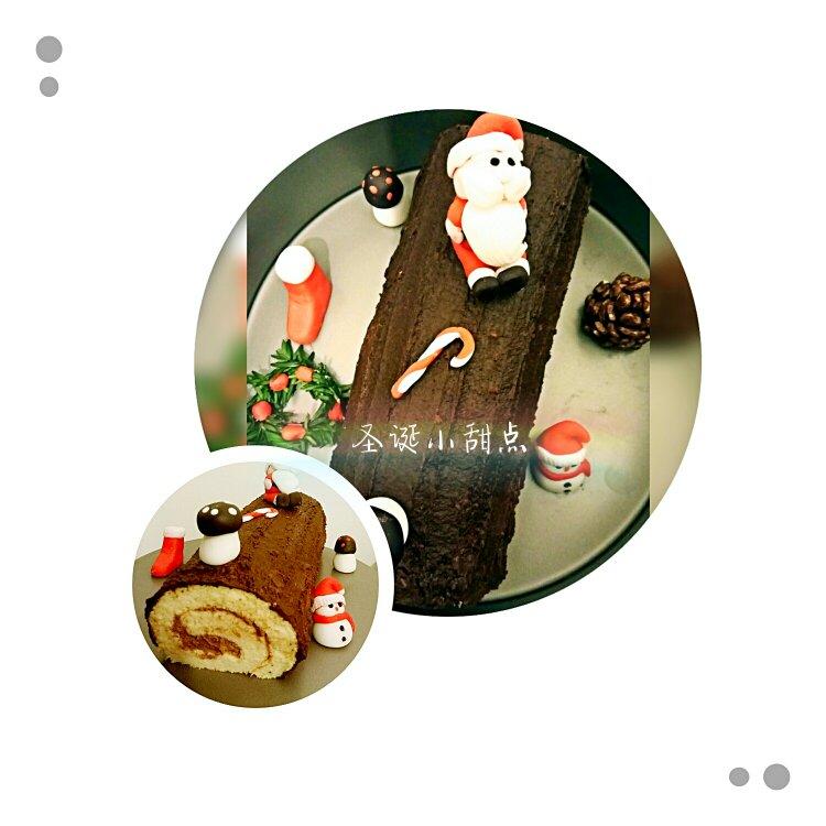 超简单圣诞树根蛋糕卷-超人气菜谱