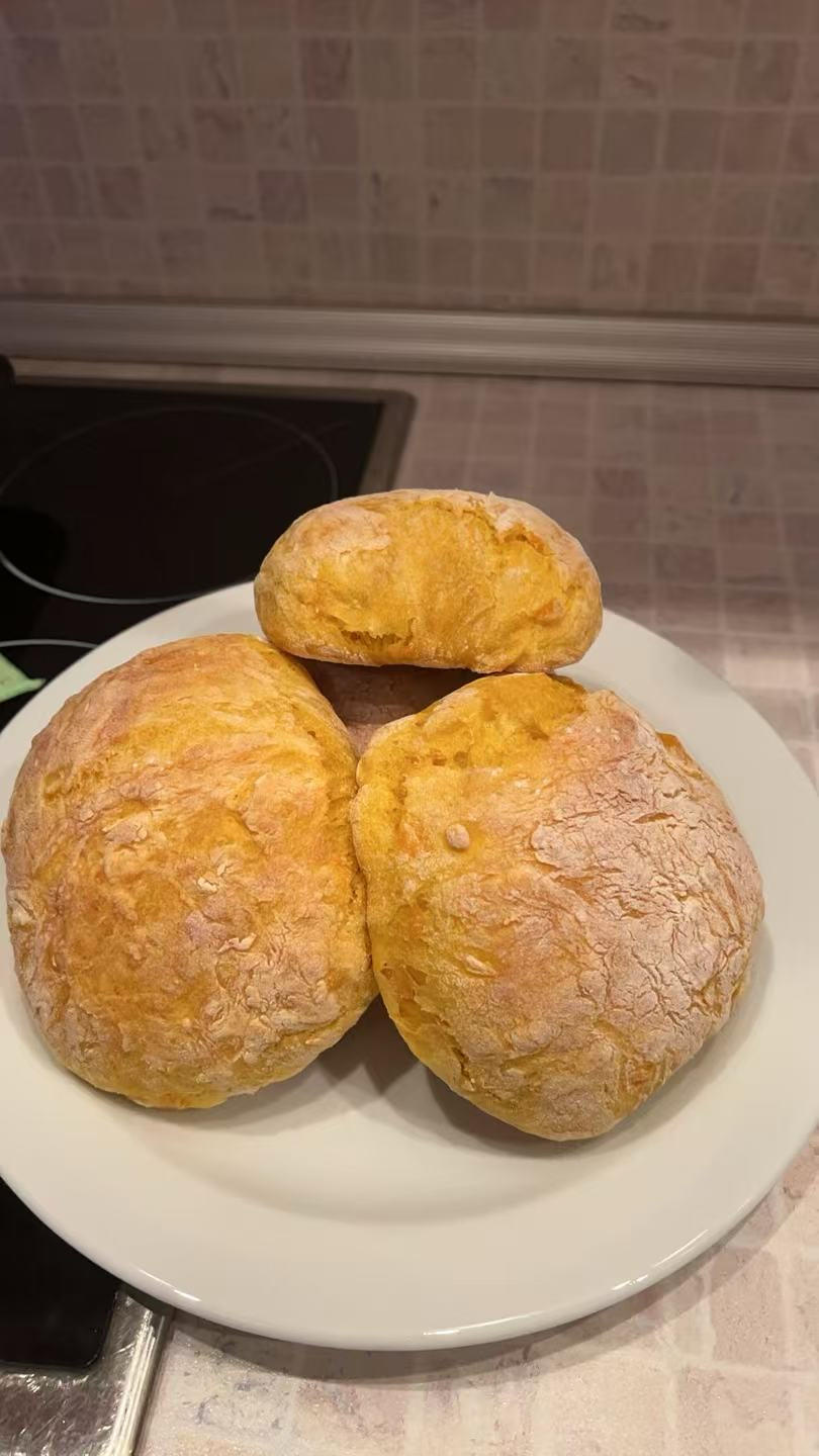 【东芝微蒸烤RD7000】烤箱版黄金南瓜饼