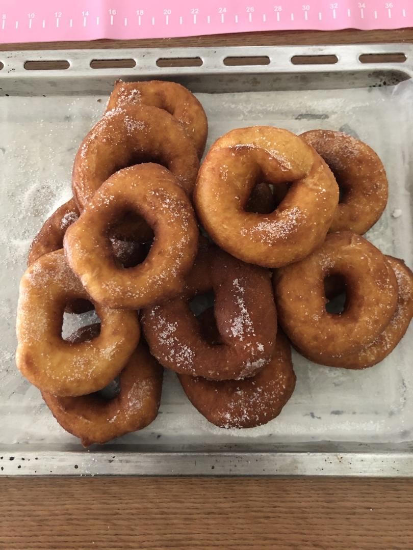 简易版甜甜圈-不用烤箱