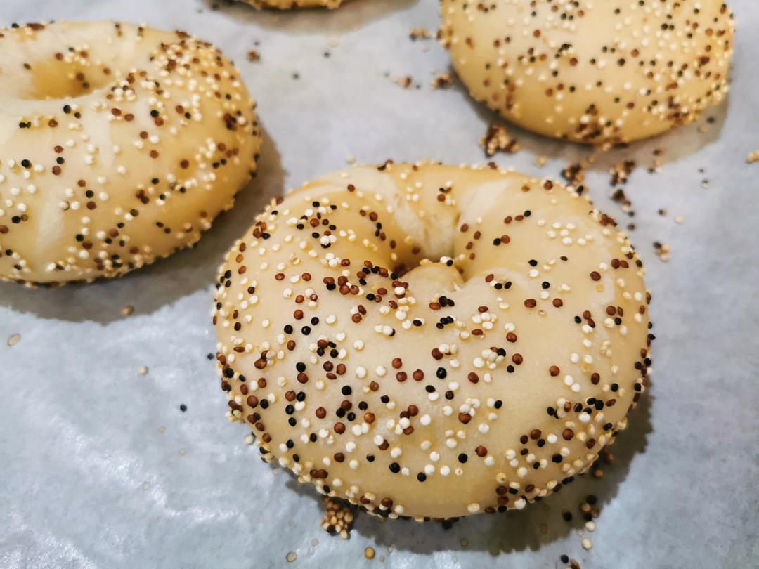 100%天然酵母贝果 - sourdough bagels