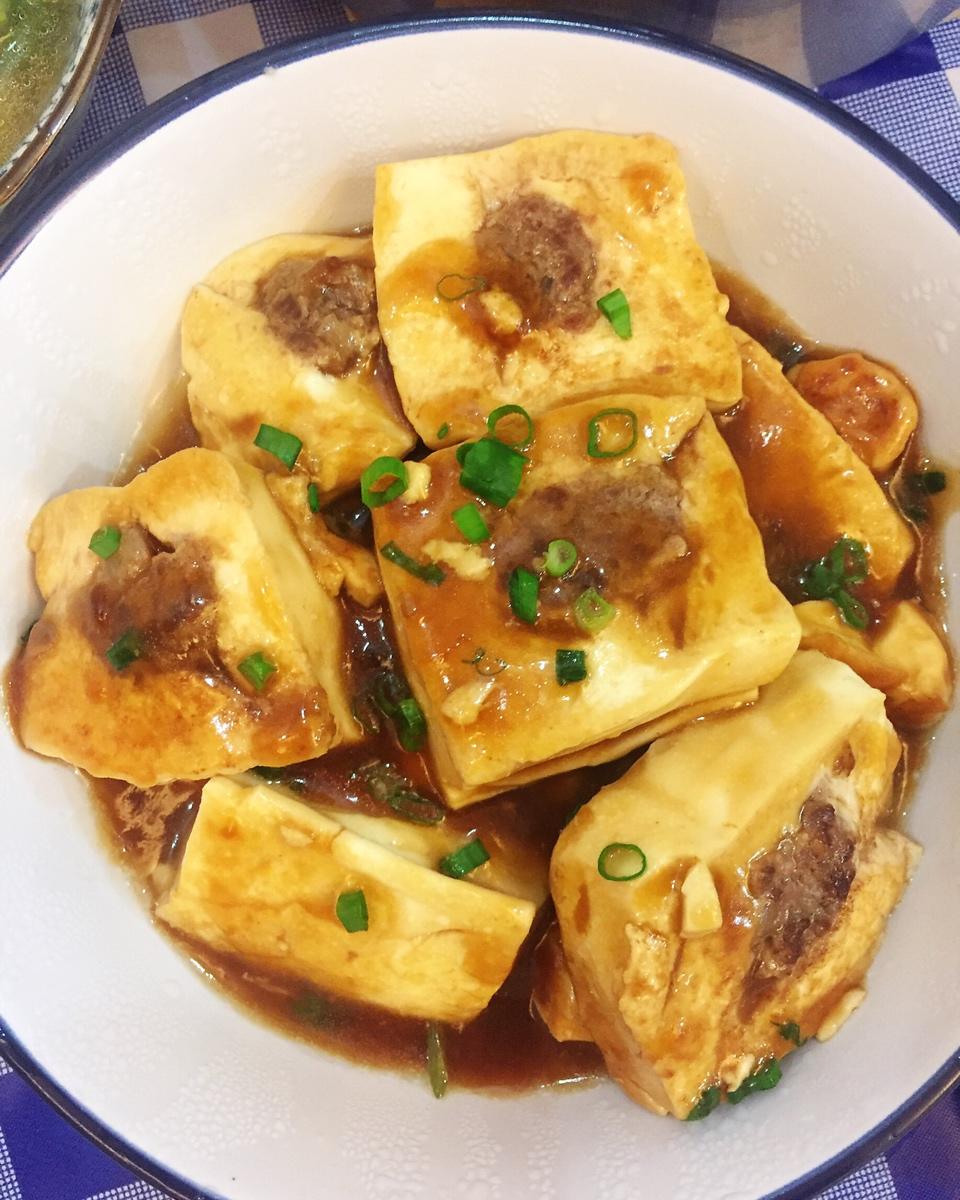 香煎酿豆腐【传统客家菜 】