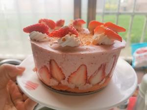 六寸草莓慕斯蛋糕（自制草莓酱）的做法 步骤2