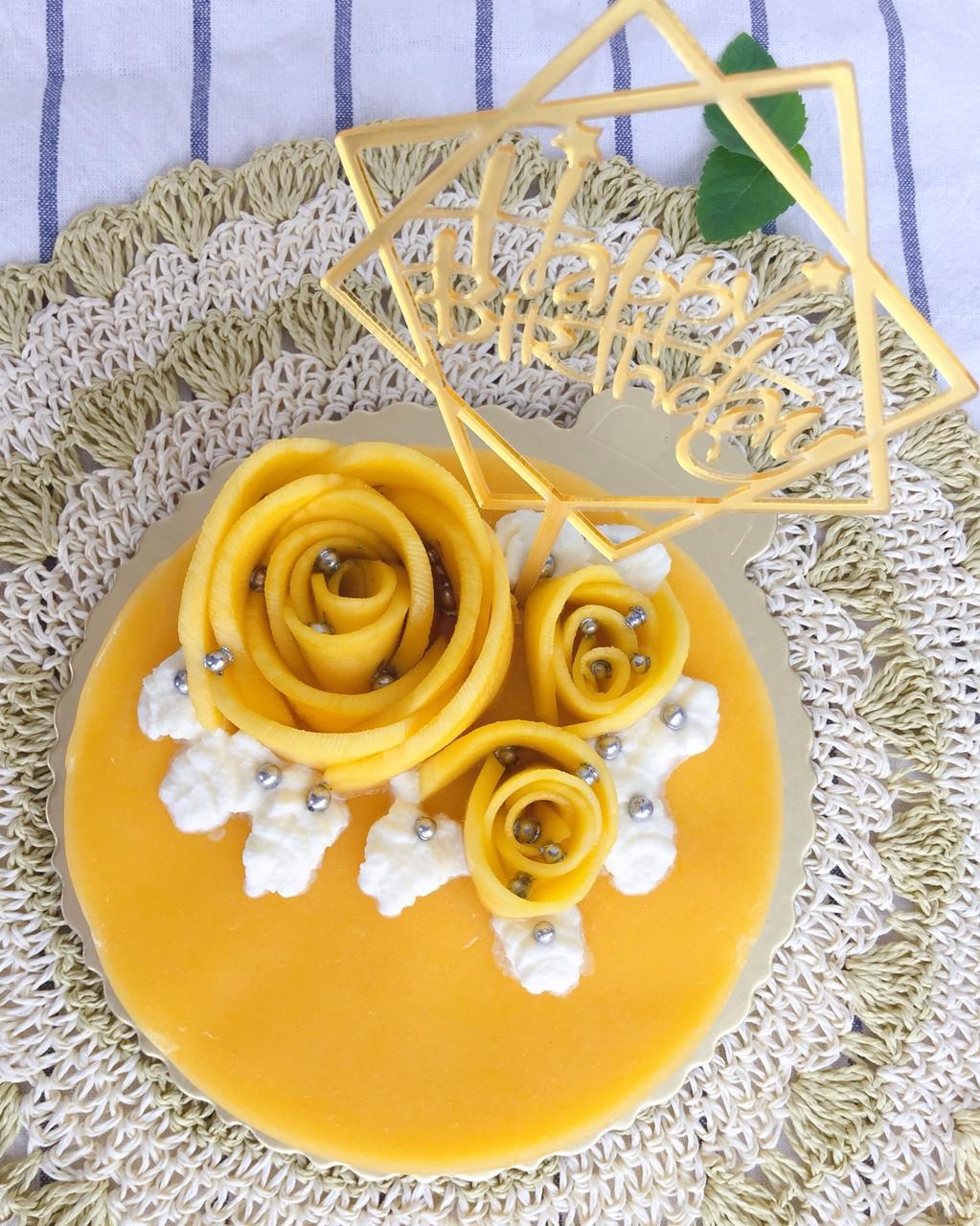 【视频】芒果慕斯（6寸） | 含镜面果胶配方