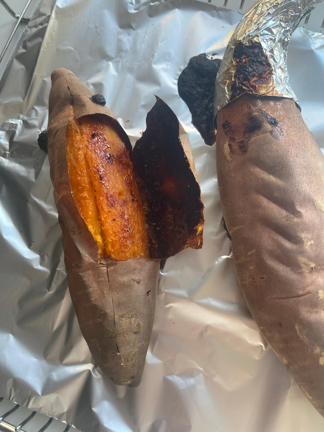【糯唧唧的烤红薯】糖油四溢皮肉分离外糯里嫩吸溜着吃！