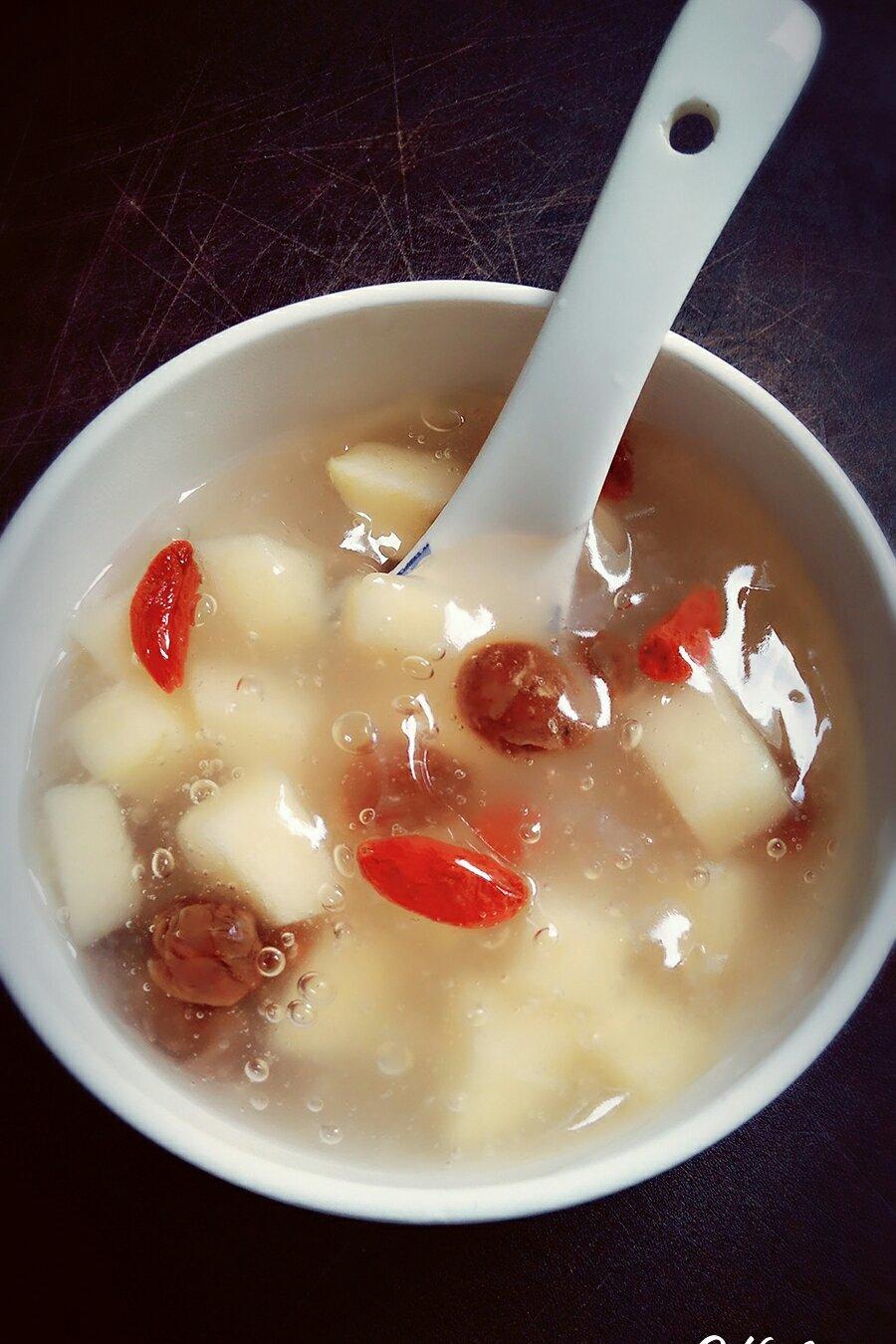 心静自然ntcp做的藕粉水果羹温州地道小吃