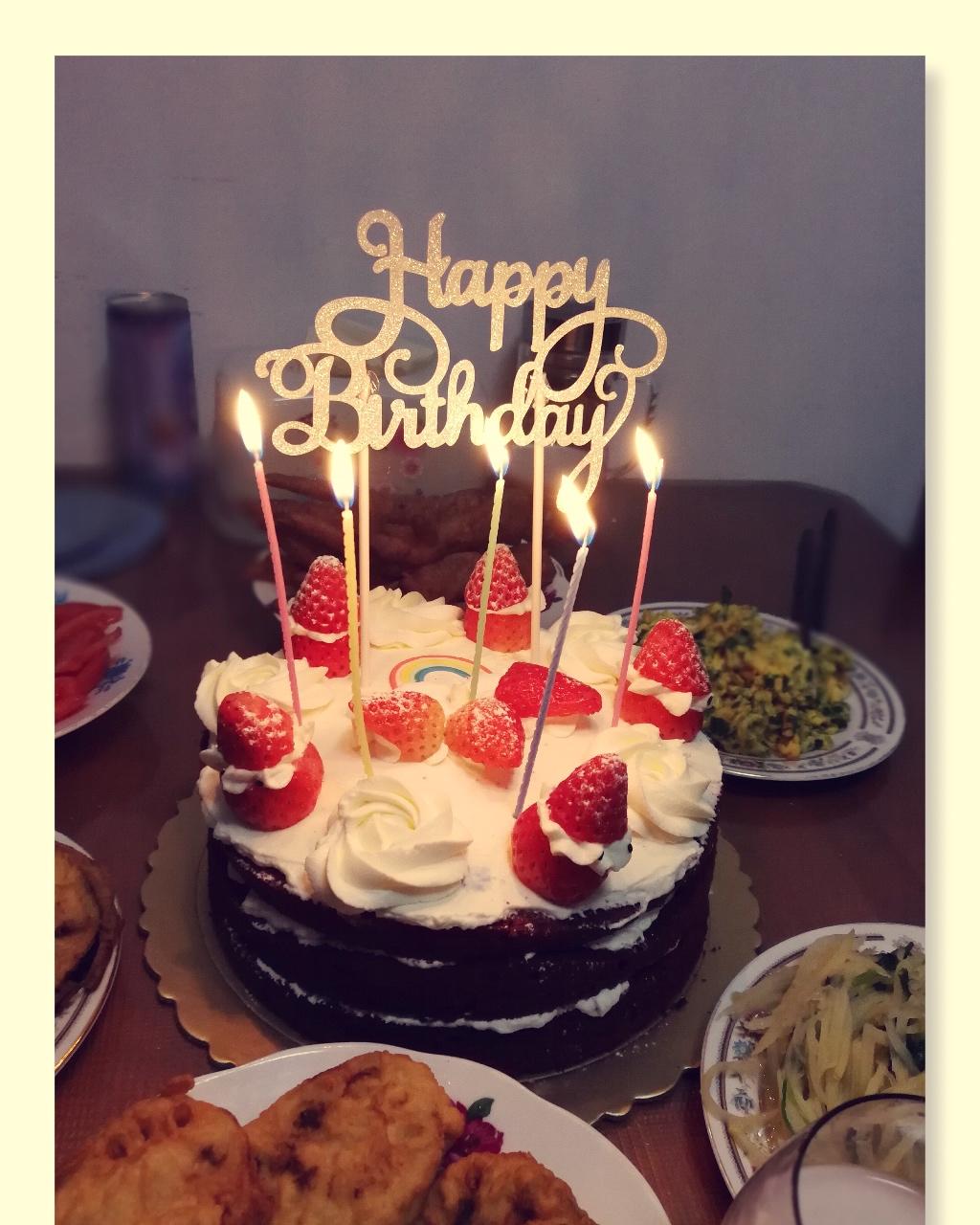 圣诞草莓雪人 红丝绒戚风裸蛋糕