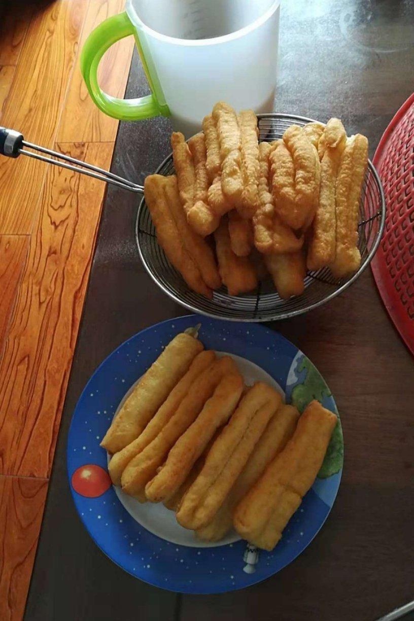 自制无泡打粉油条