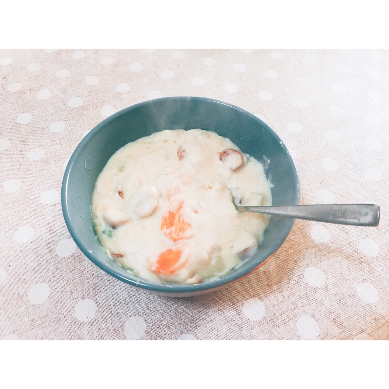 土豆蘑菇奶油汤（不用搅拌机）