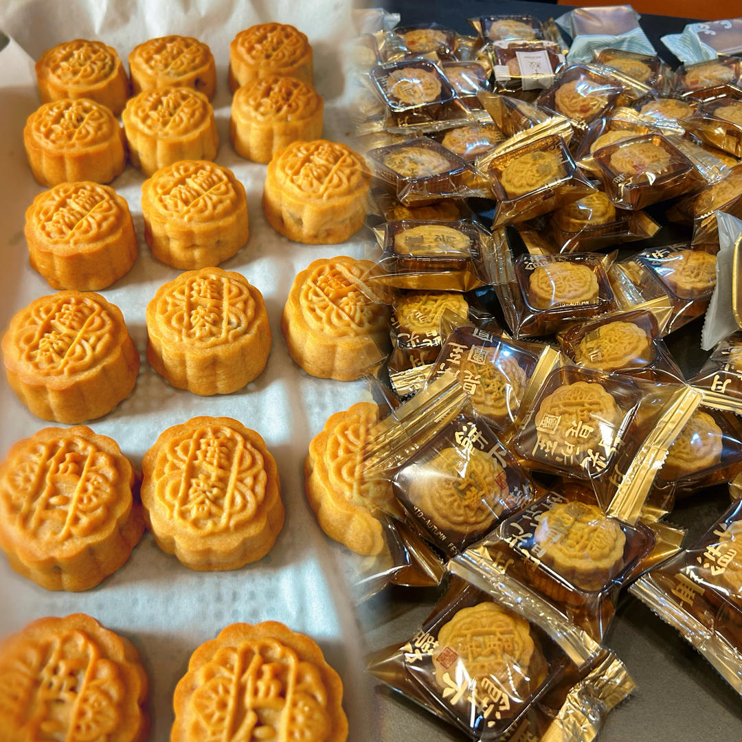 广式月饼－－蛋黄豆沙月饼