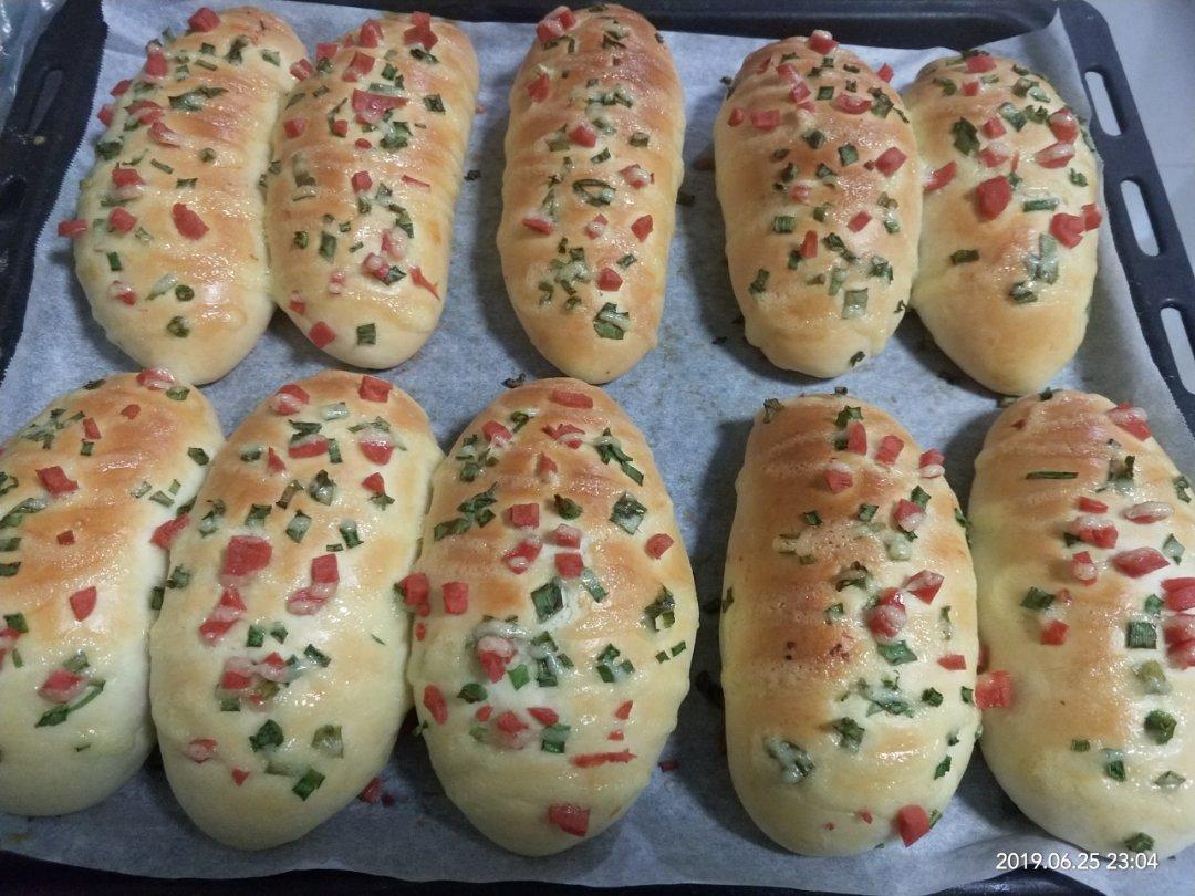 香葱火腿肉松面包