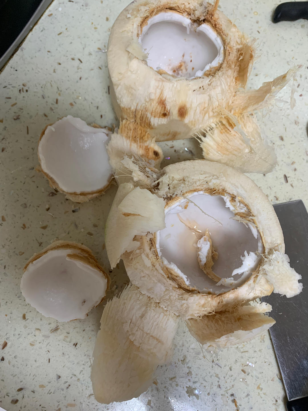 简单美味的自制椰奶，椰青喝完再利用(附取椰肉技巧)