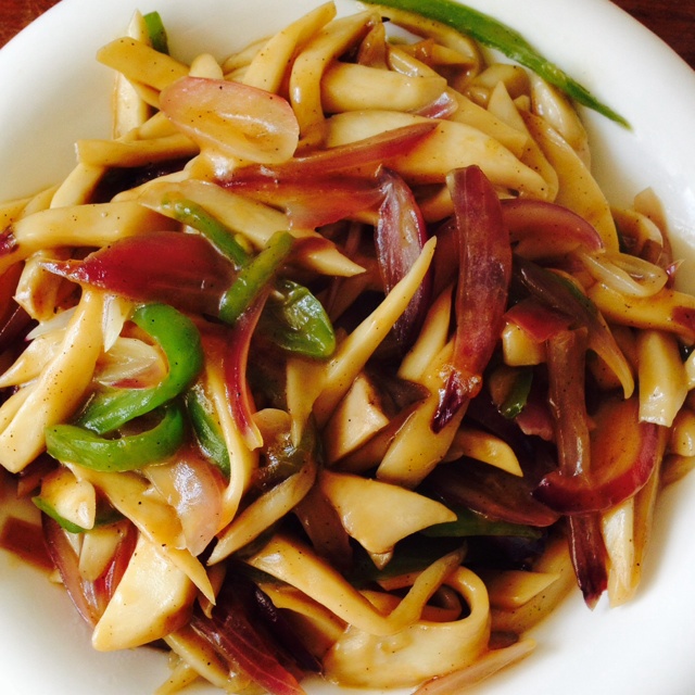 洋葱遇到杏鲍菇