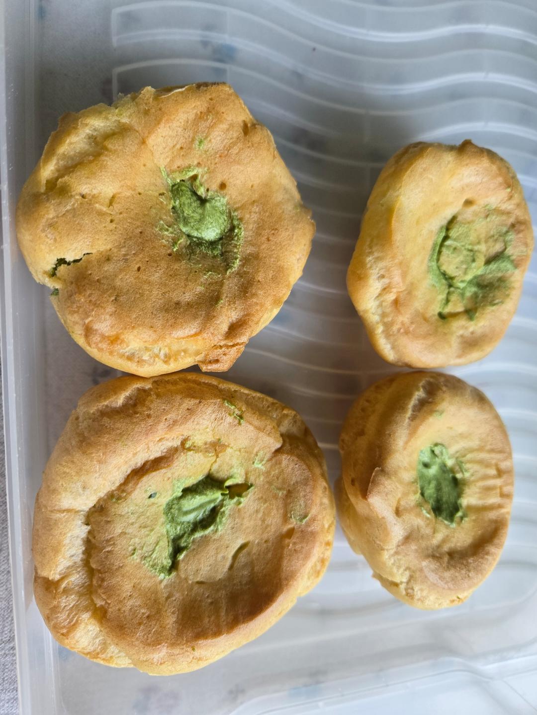 曲奇抹茶酥皮泡芙（抹茶卡士达酱）