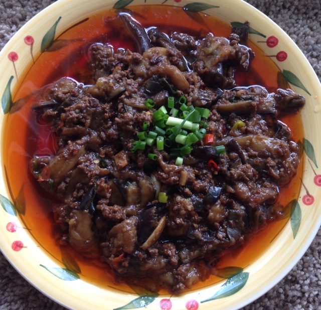 红烧肉沫茄子