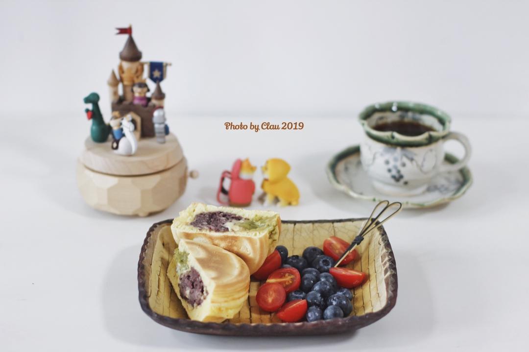 红豆抹茶车轮饼