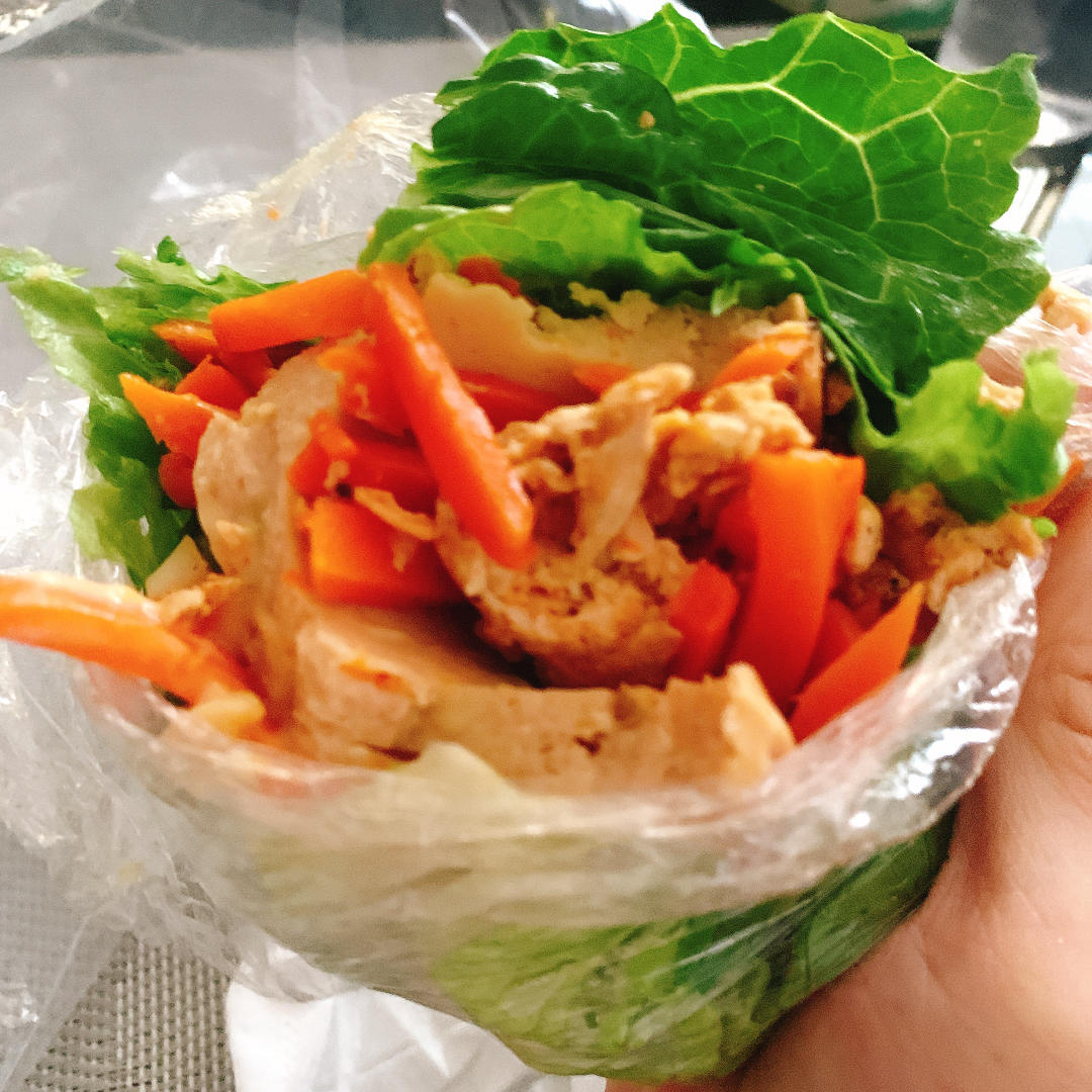 吃再多也不会胖的晚餐 低脂低卡系列 “鸡蛋酱生菜包”