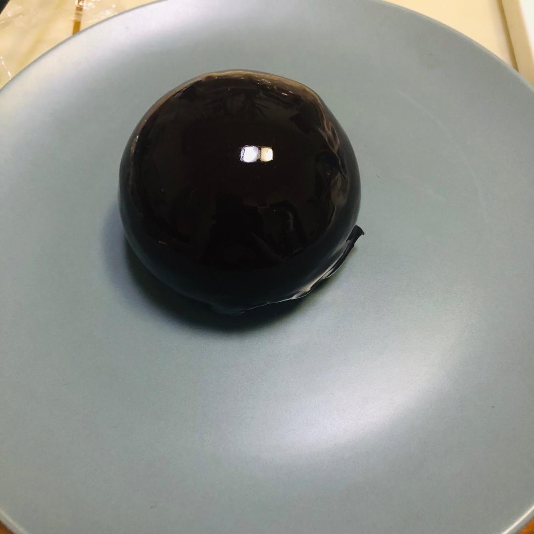 法式巧克力慕斯球球（含巧克力淋面、意式奶冻、芭菲和巧克力海绵底）