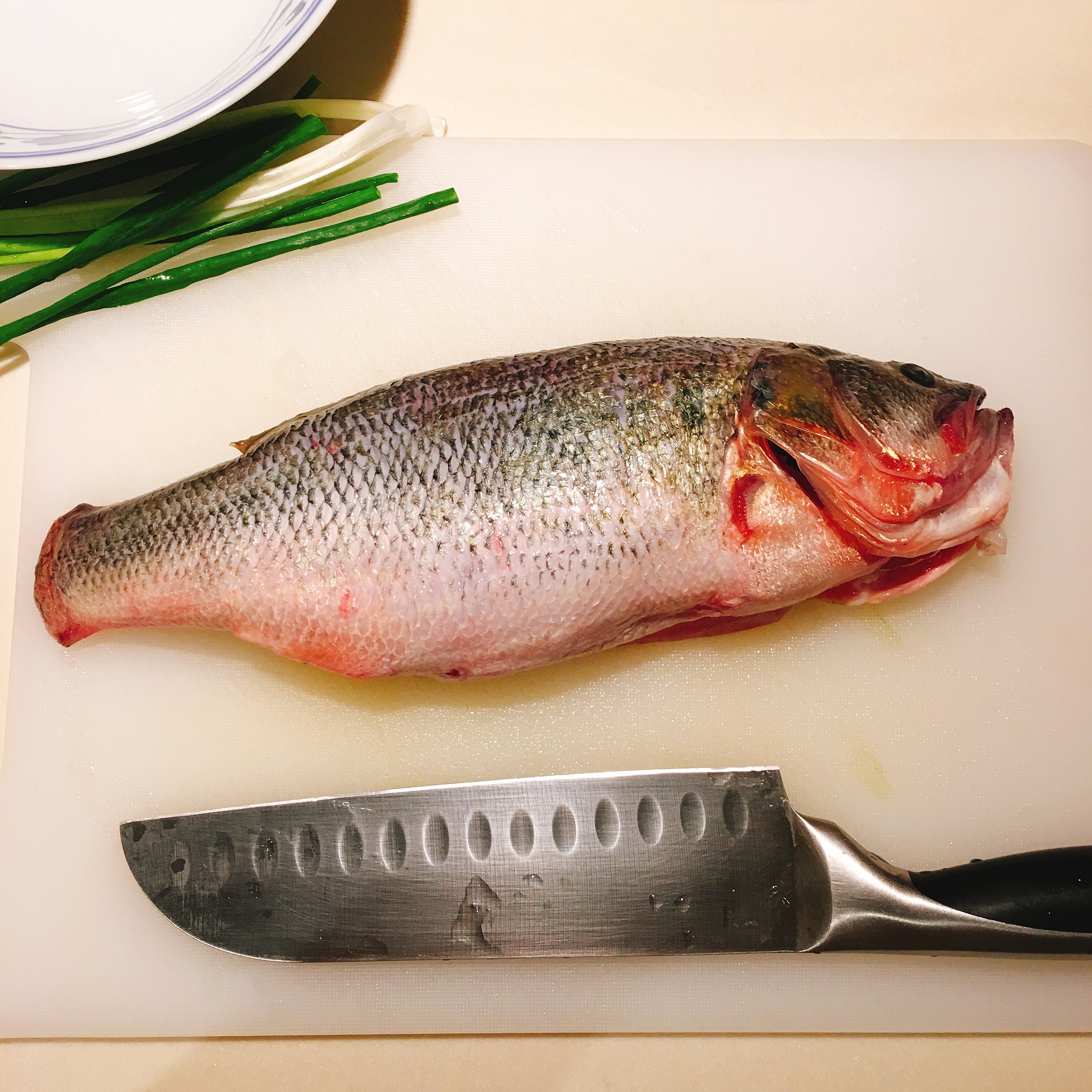 真的是要进烤箱烤葱和鱼的葱烤鲈鱼的做法