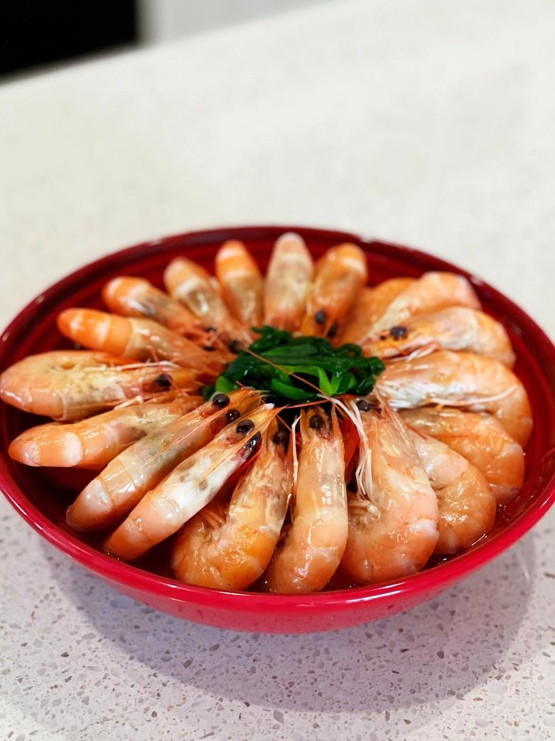 白灼基围虾的做法