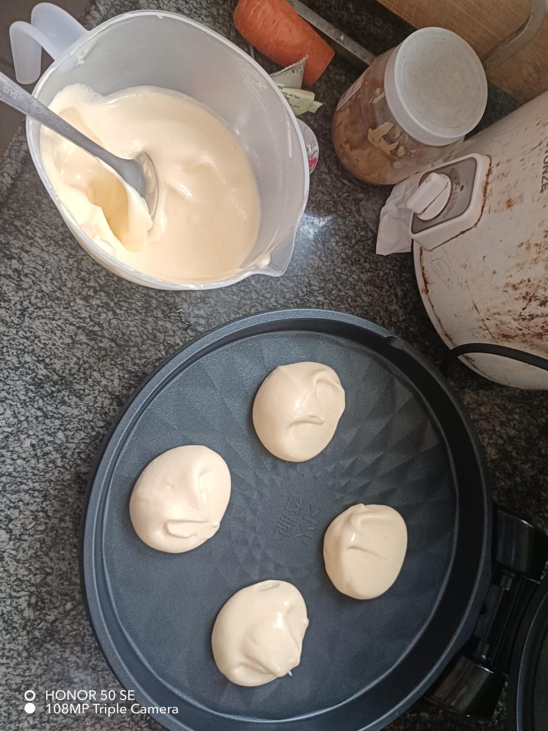 10分钟搞定网红舒芙蕾松饼🥞超松软『步骤详细附视频』『平底锅美食』