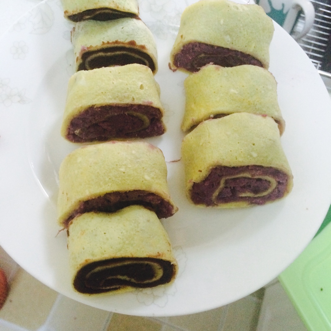 紫薯鸡蛋卷
