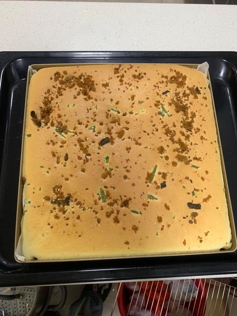 香葱肉松肥蛋糕卷～