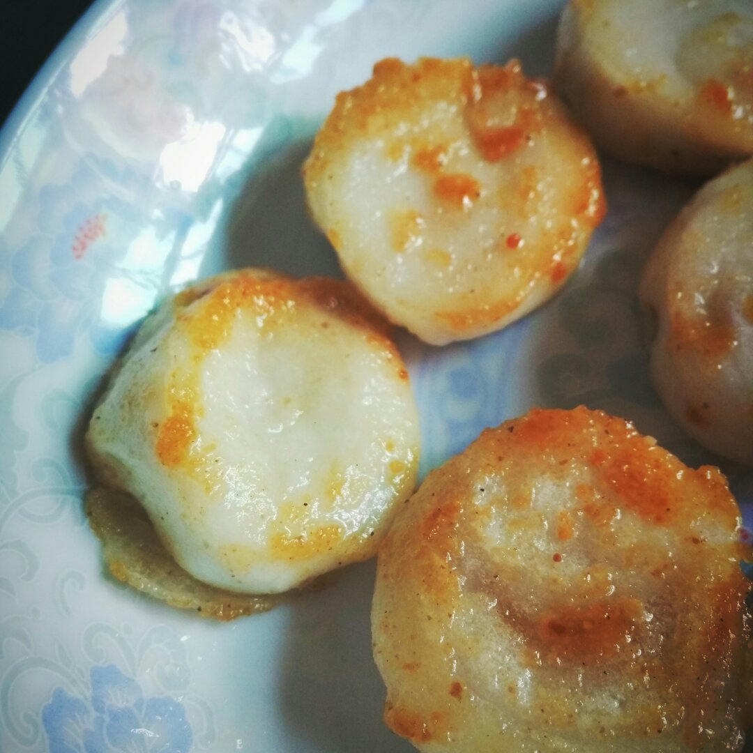 平底锅煎汤圆