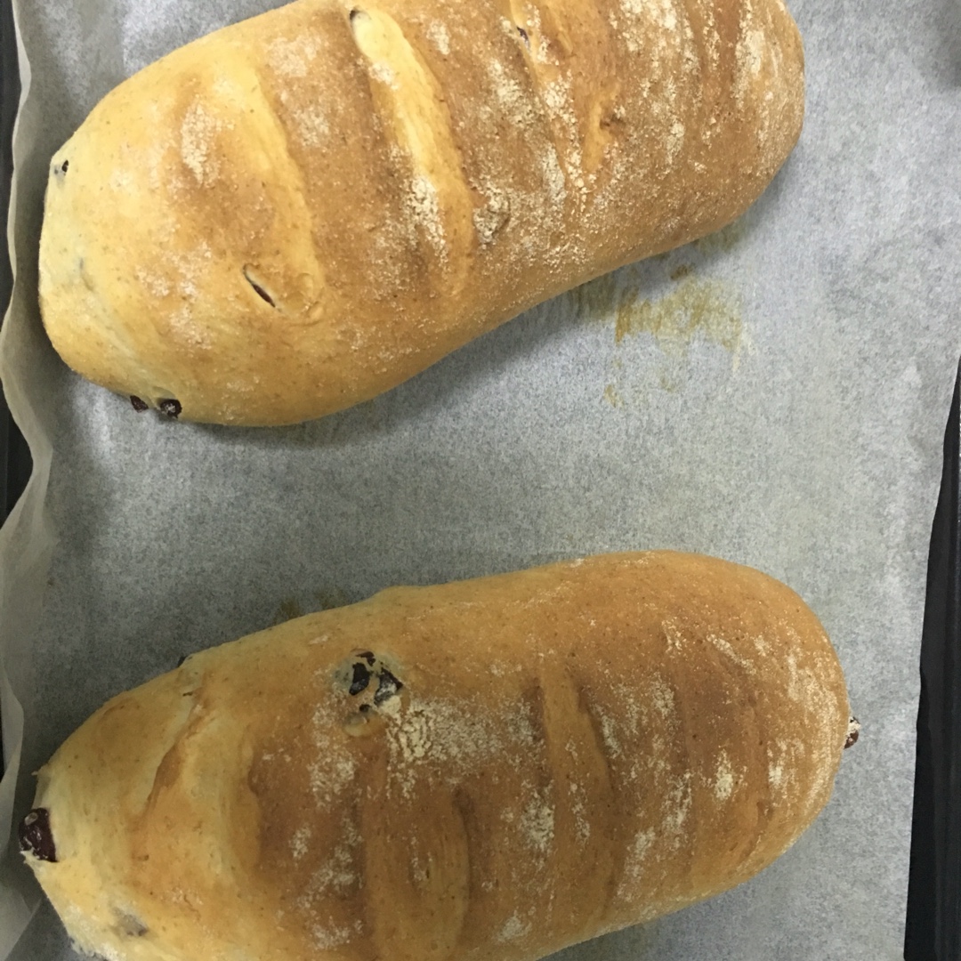 蔓越莓全麦黑糖面包