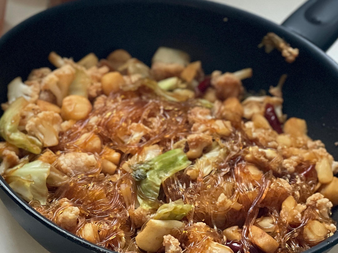 花菜粉丝干锅煲