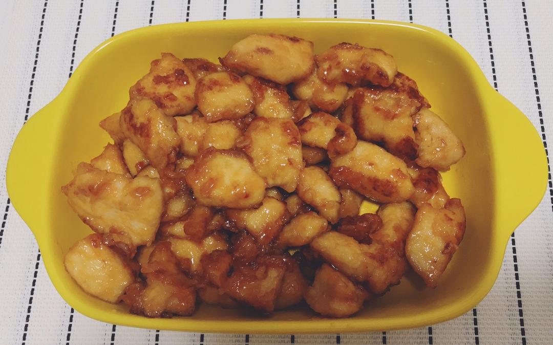 酸甜可口的糖醋里脊（鸡胸肉）