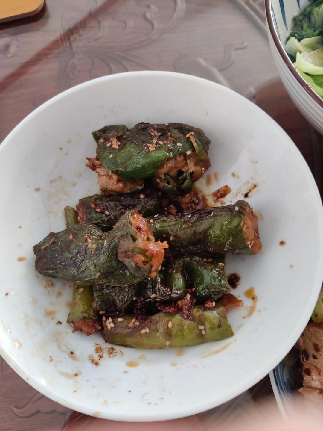 销魂青椒酿肉【超级下饭】
