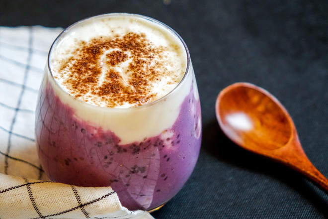 幸福紫薯椰味酸奶的做法