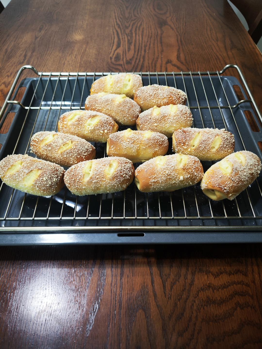 芝士火腿面包（一次发酵）