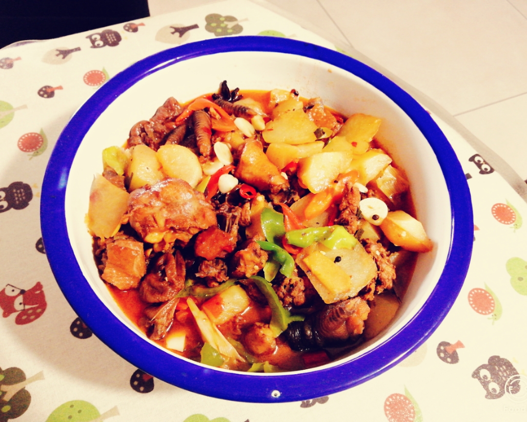 新疆美食—大盘鸡的做法