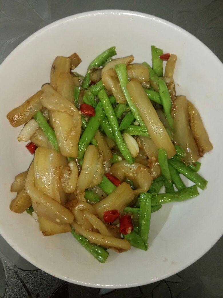茄子炒豆角（改良版 健康少油）