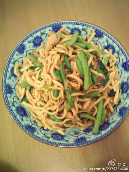 豆角炒面