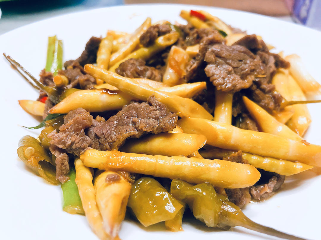 泡椒笋炒牛肉