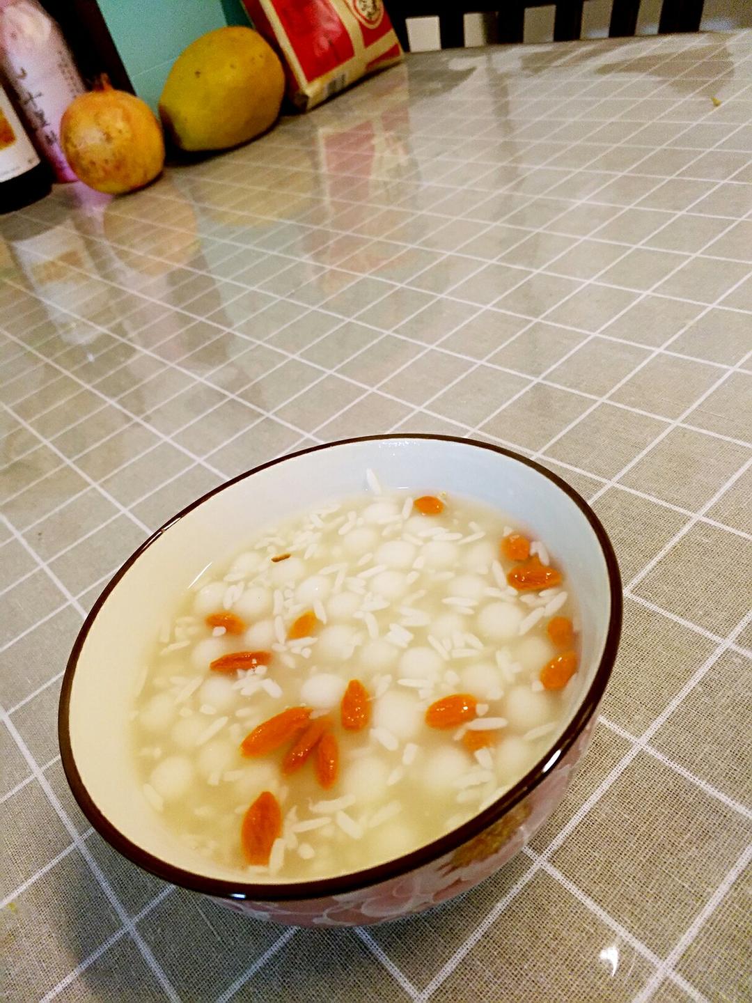 蛋花酒酿圆子