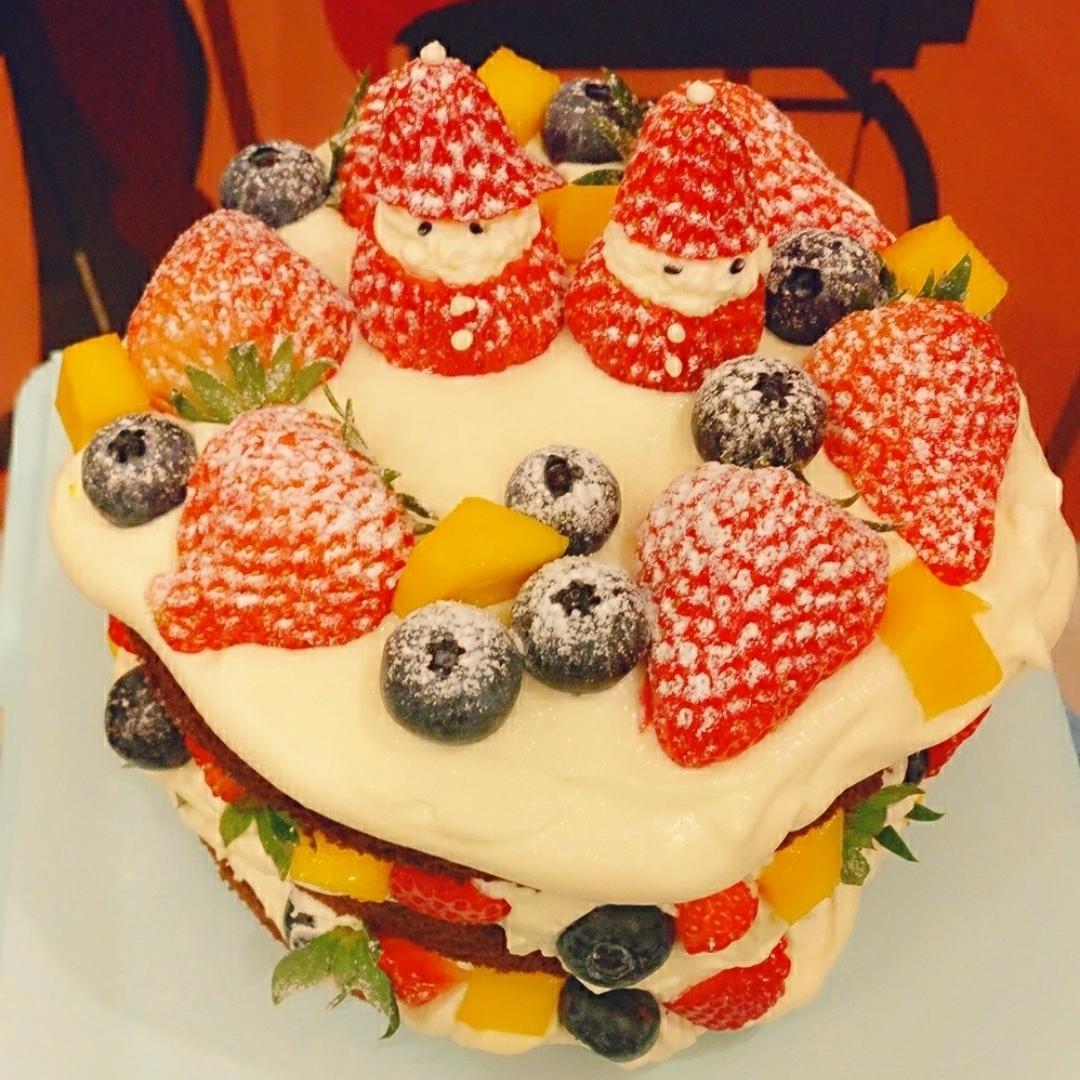 圣诞呆萌裸蛋糕