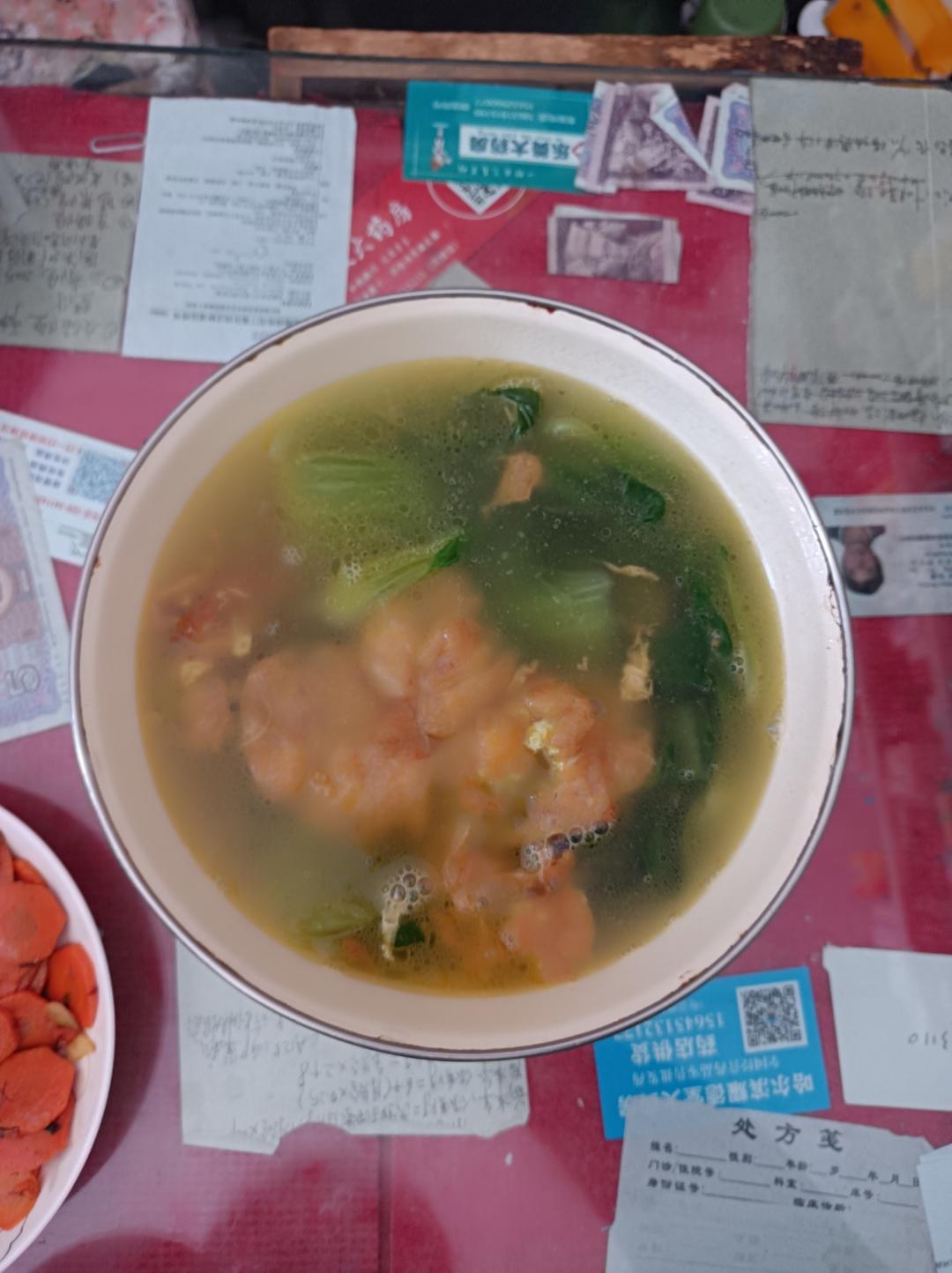 快手汤｜青菜鸡蛋汤