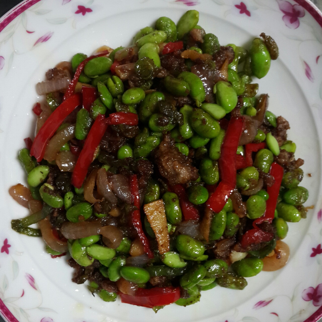 孜然洋葱炒牛肉粒