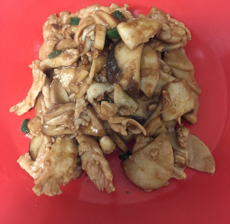 黑胡椒杏鲍菇配鸡胸肉